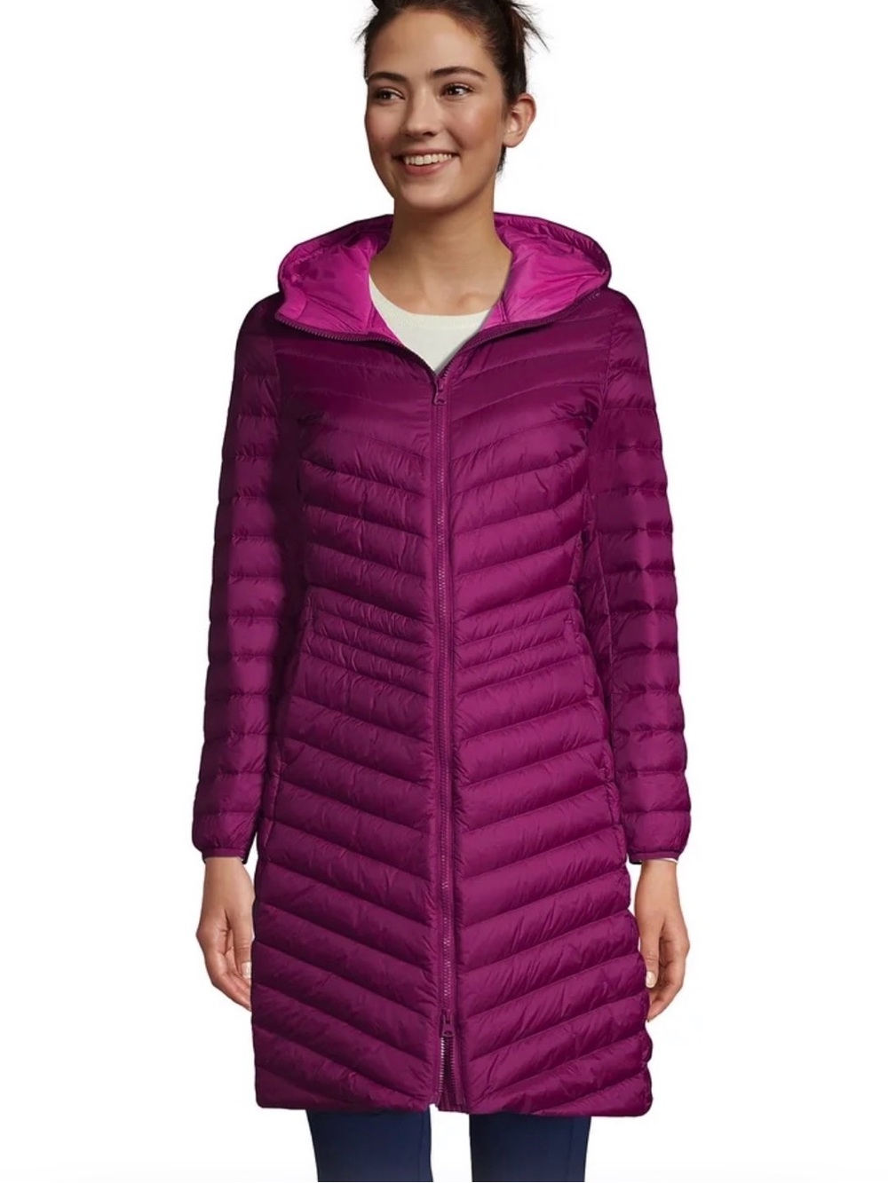 NWT Lands’ End Women’s Ultralight Packable Down Jacket